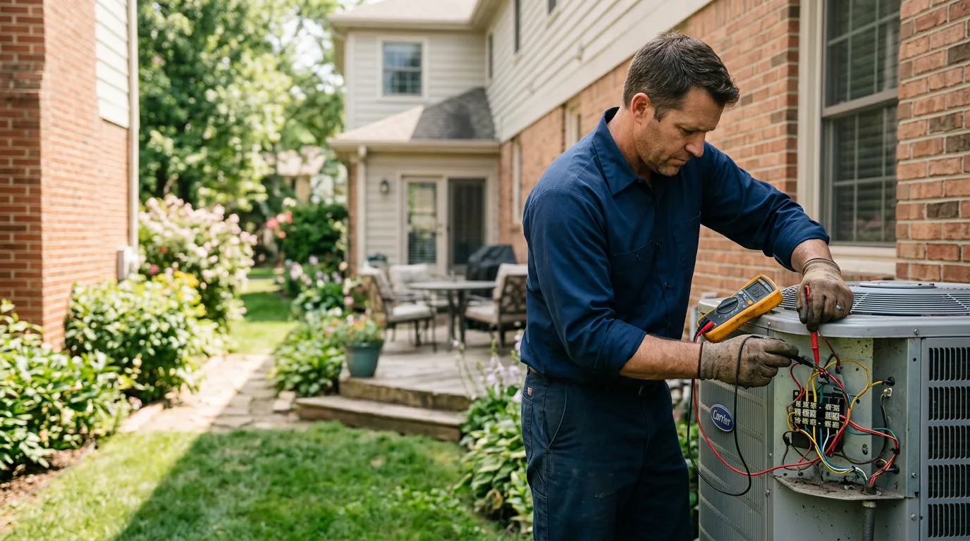 HVAC technician working near Desdemona, TX